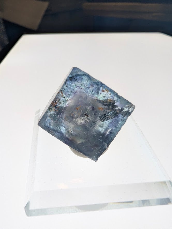 1-Inch Fluorite Cube with Pyrite | Yaogangxian, China