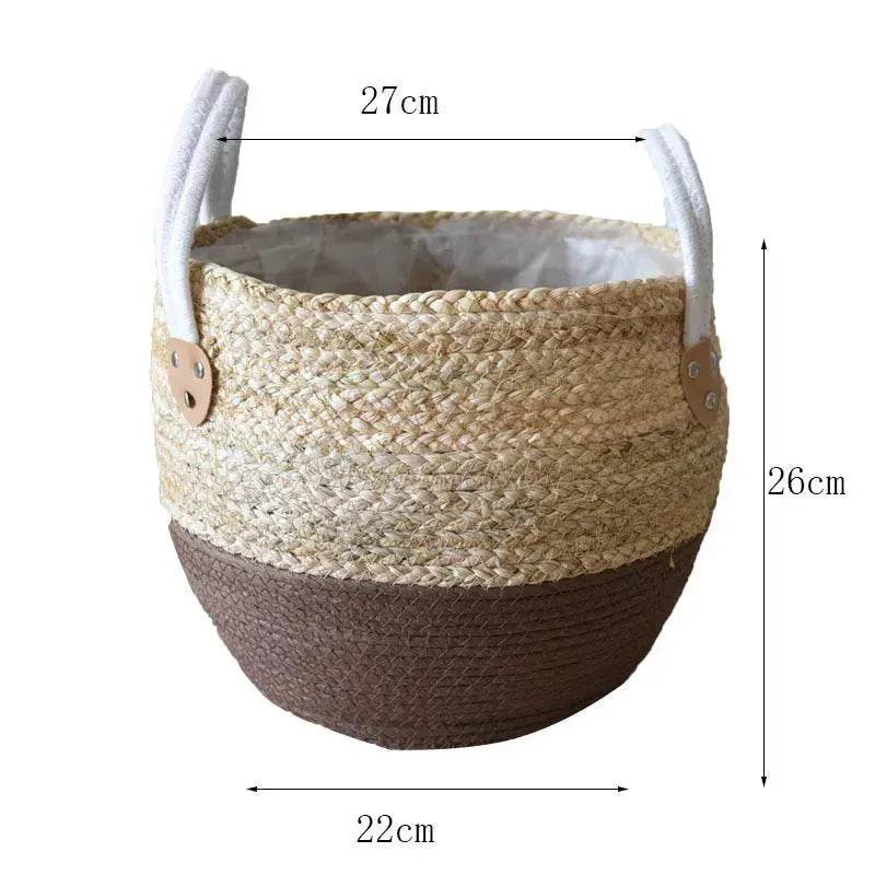 Hand Strawed Basket Fibre | Plant Pot