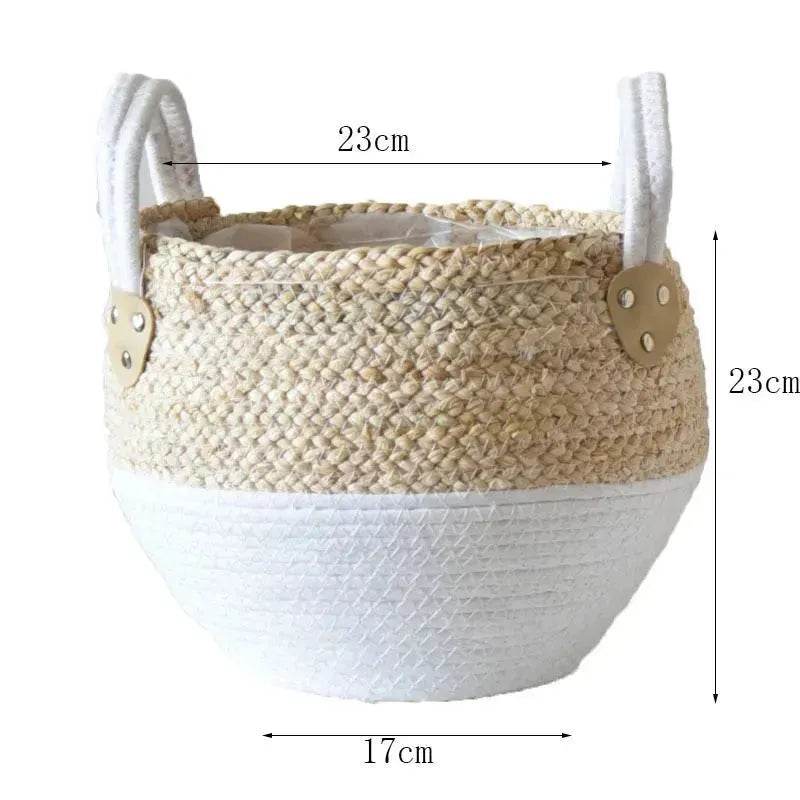Hand Strawed Basket Fibre | Plant Pot