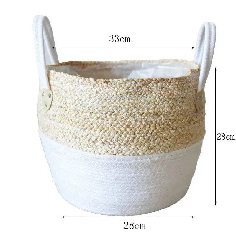 Hand Strawed Basket Fibre | Plant Pot