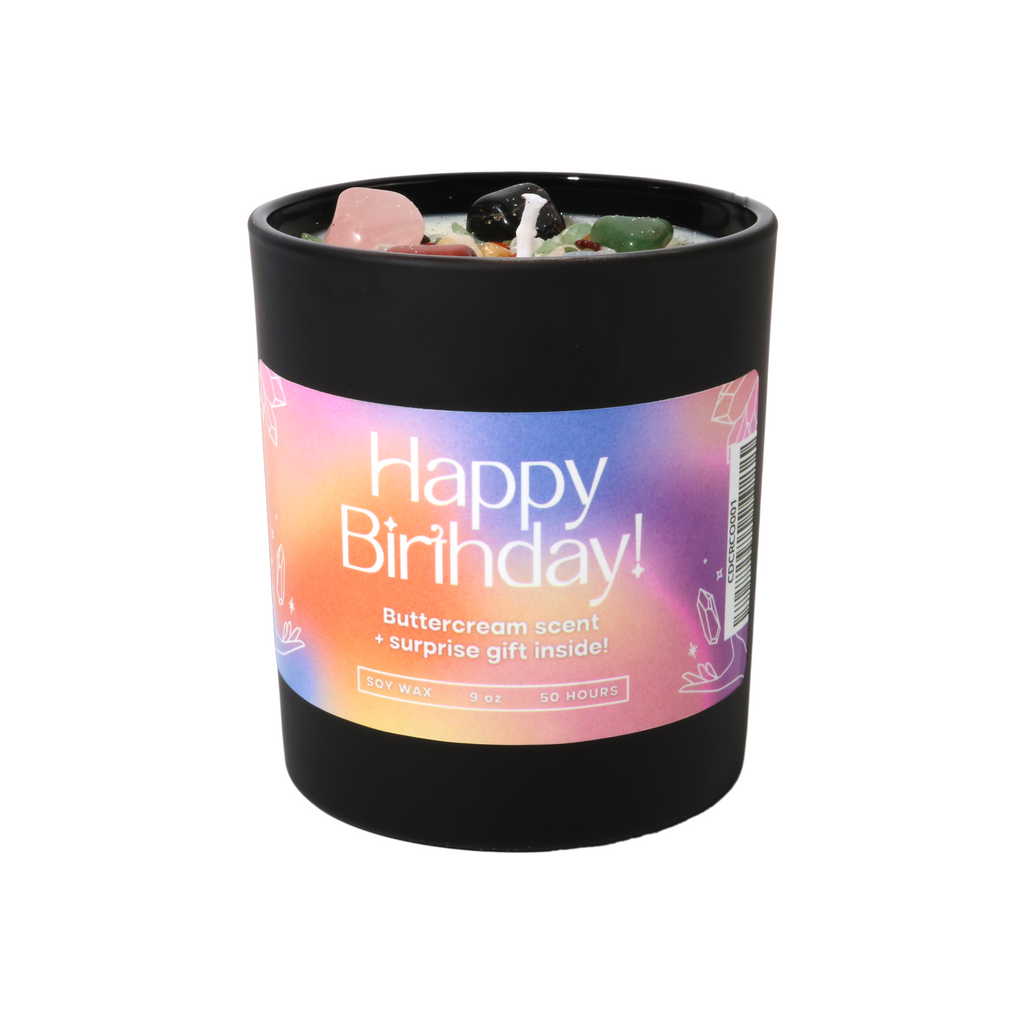 Happy Birthday Crystal Surprise | Candle