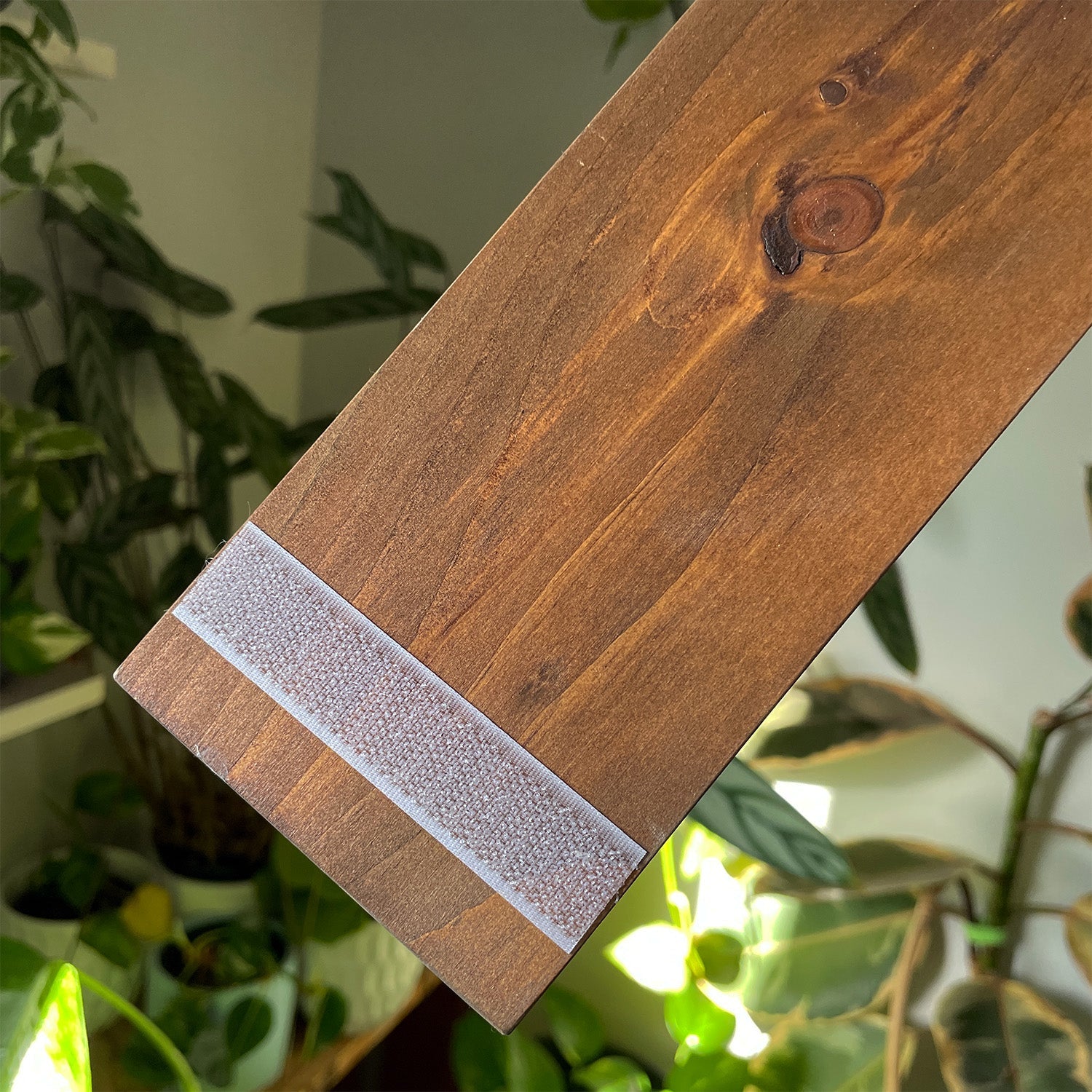 Renter-Friendly Window Shelf | Woodland Brown + Tempered Glass