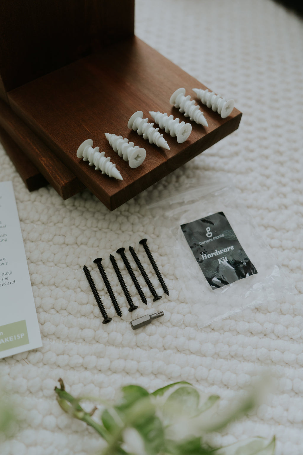 Wall Mounted Solid Wood Plant Shelf | Woodland Brown (Set of 3)