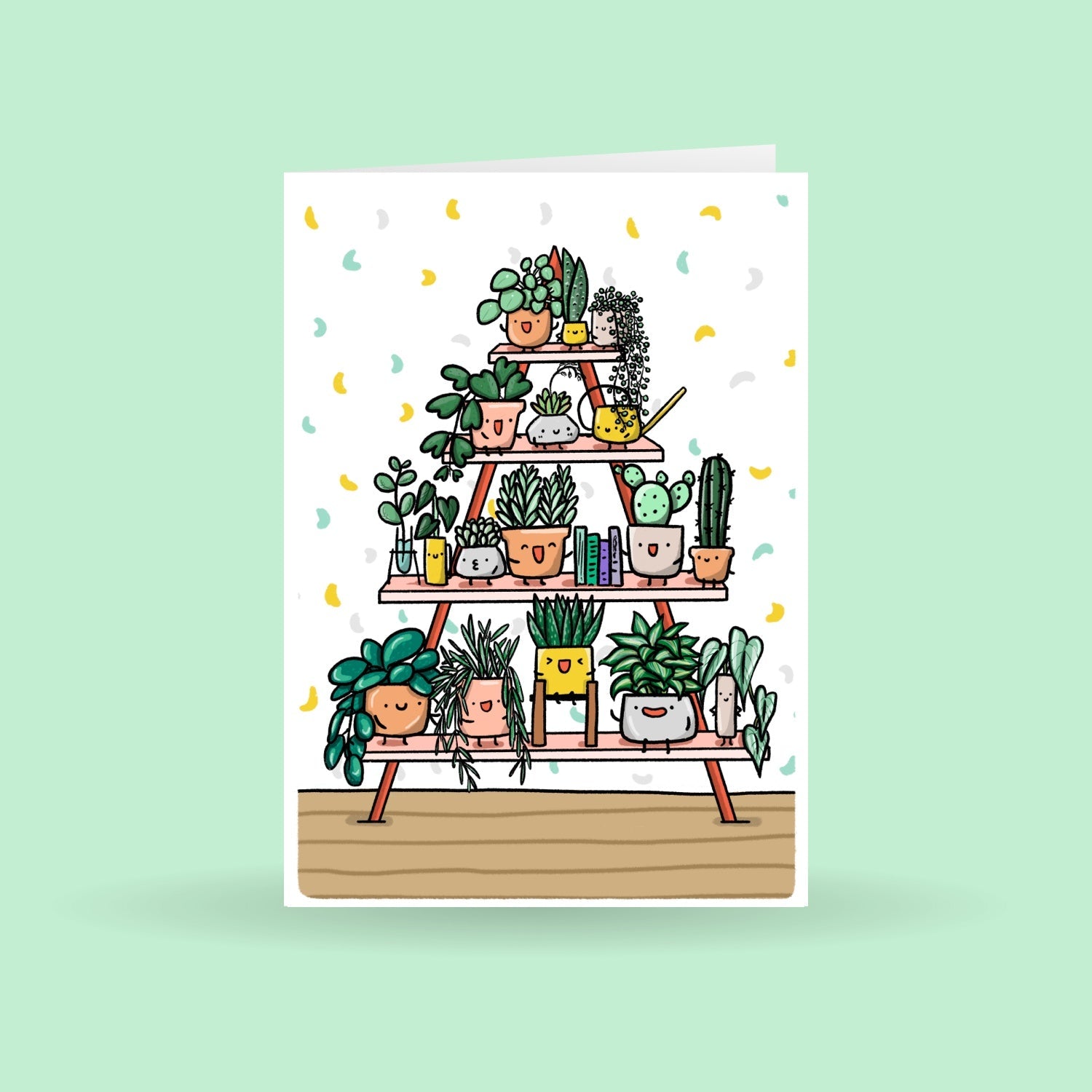 Triangle Plant Stand | Greeting Card