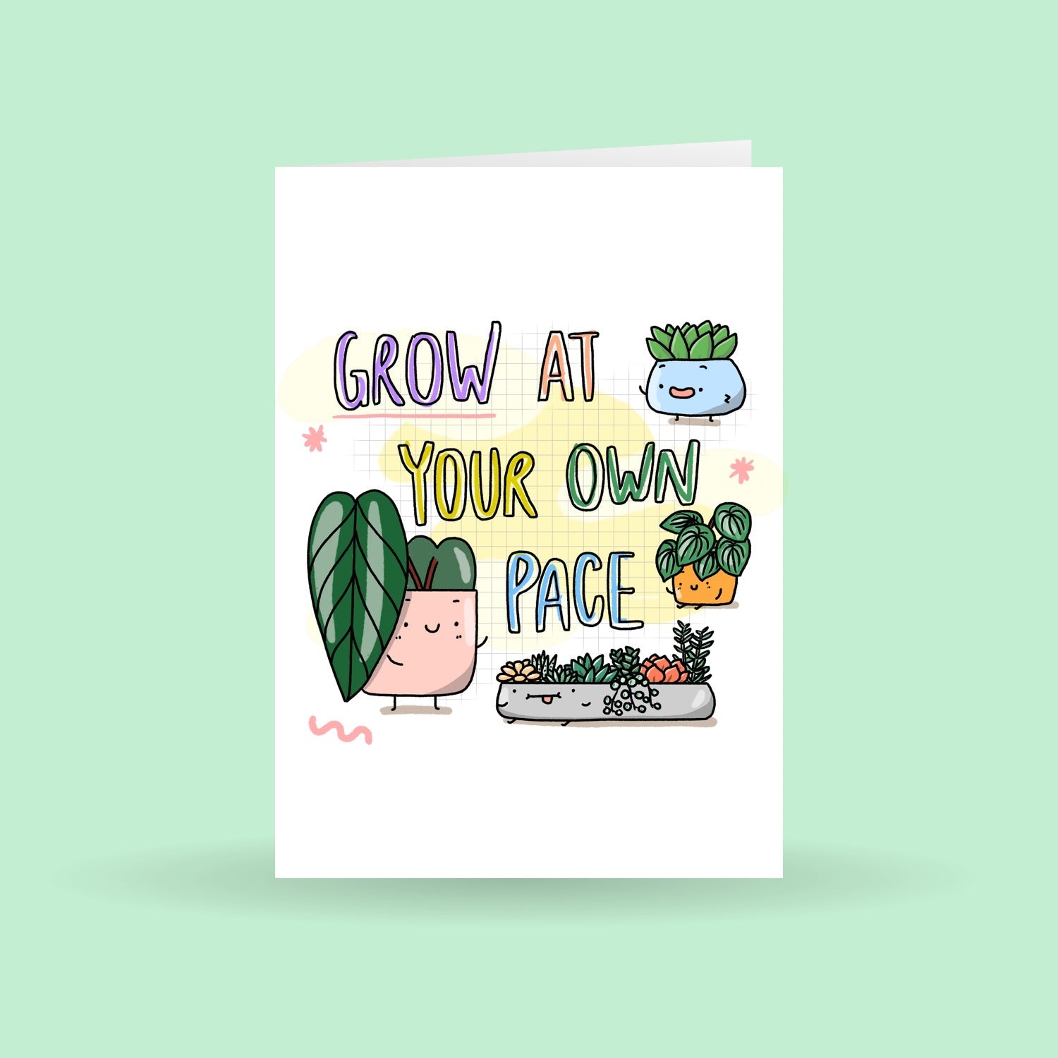 Grow at Your Own Pace | Greeting Card