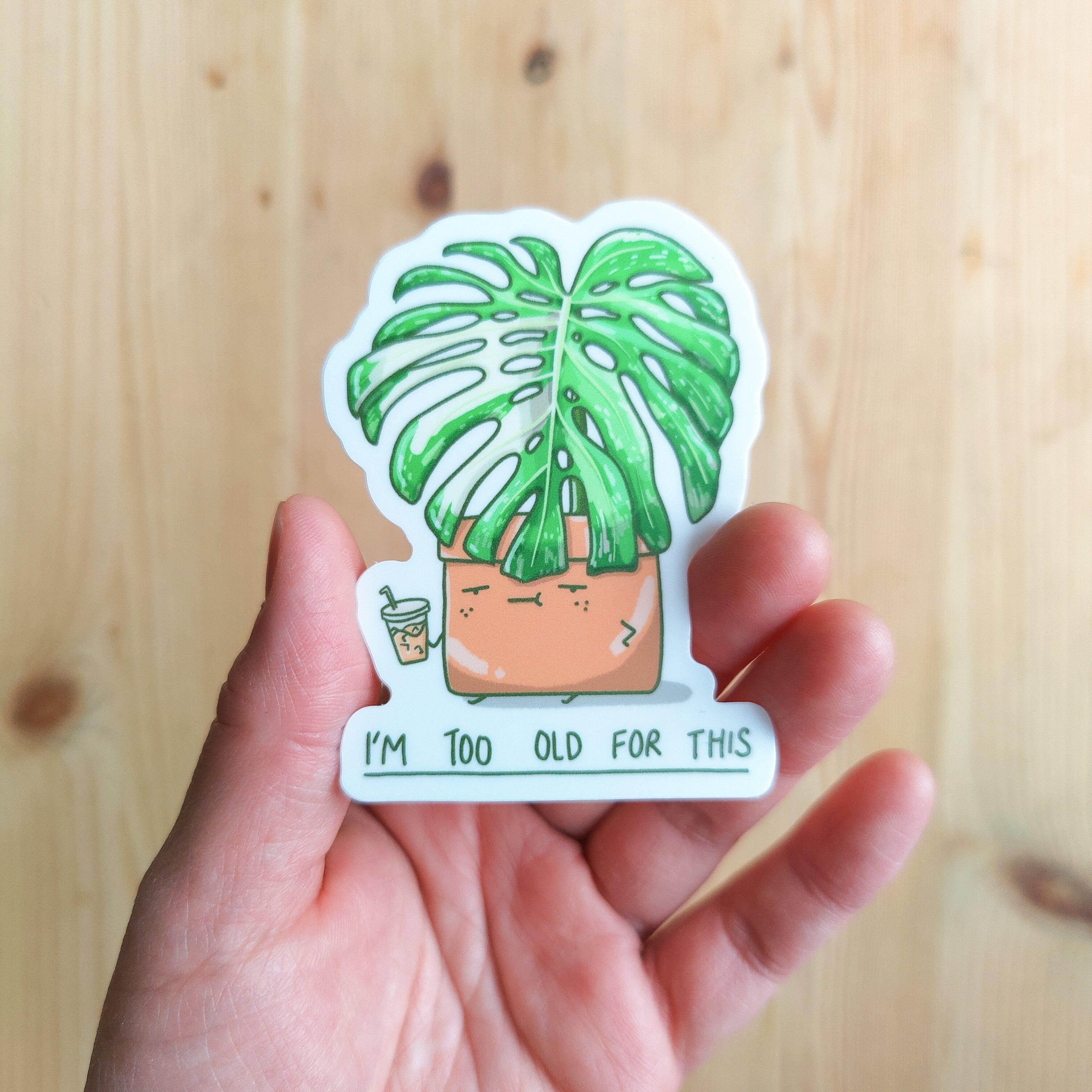 Too Old For This | Vinyl Sticker