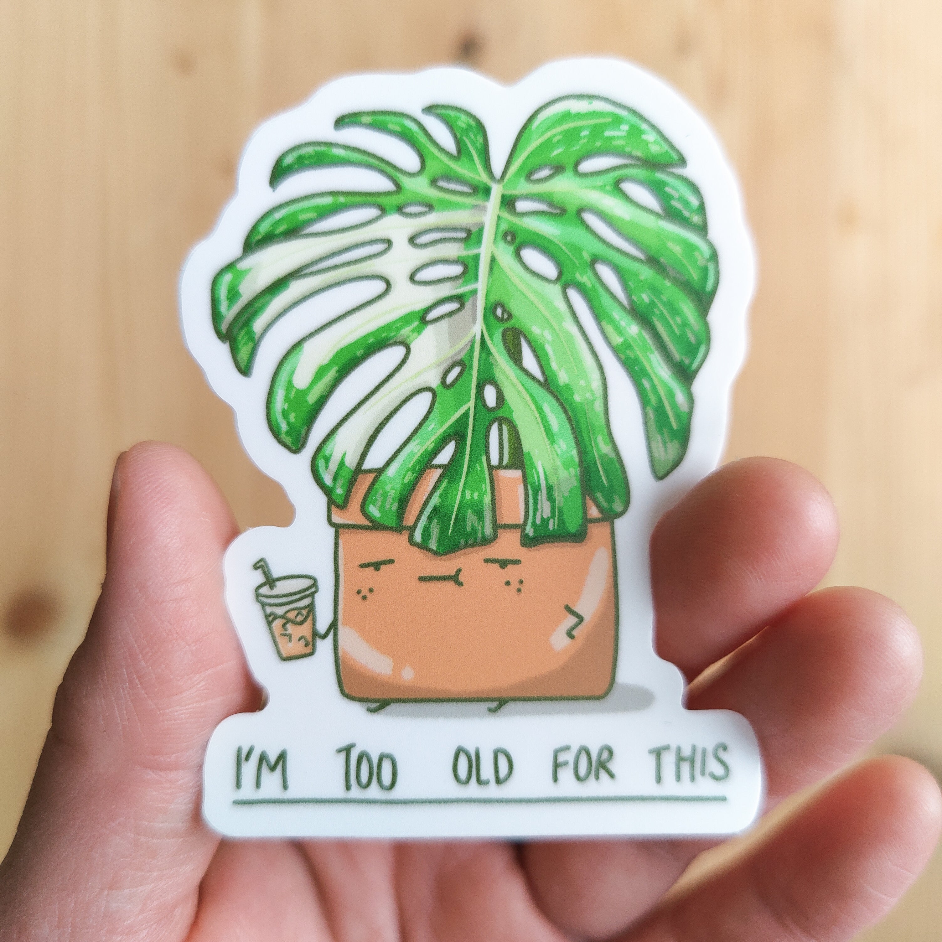 Too Old For This | Vinyl Sticker