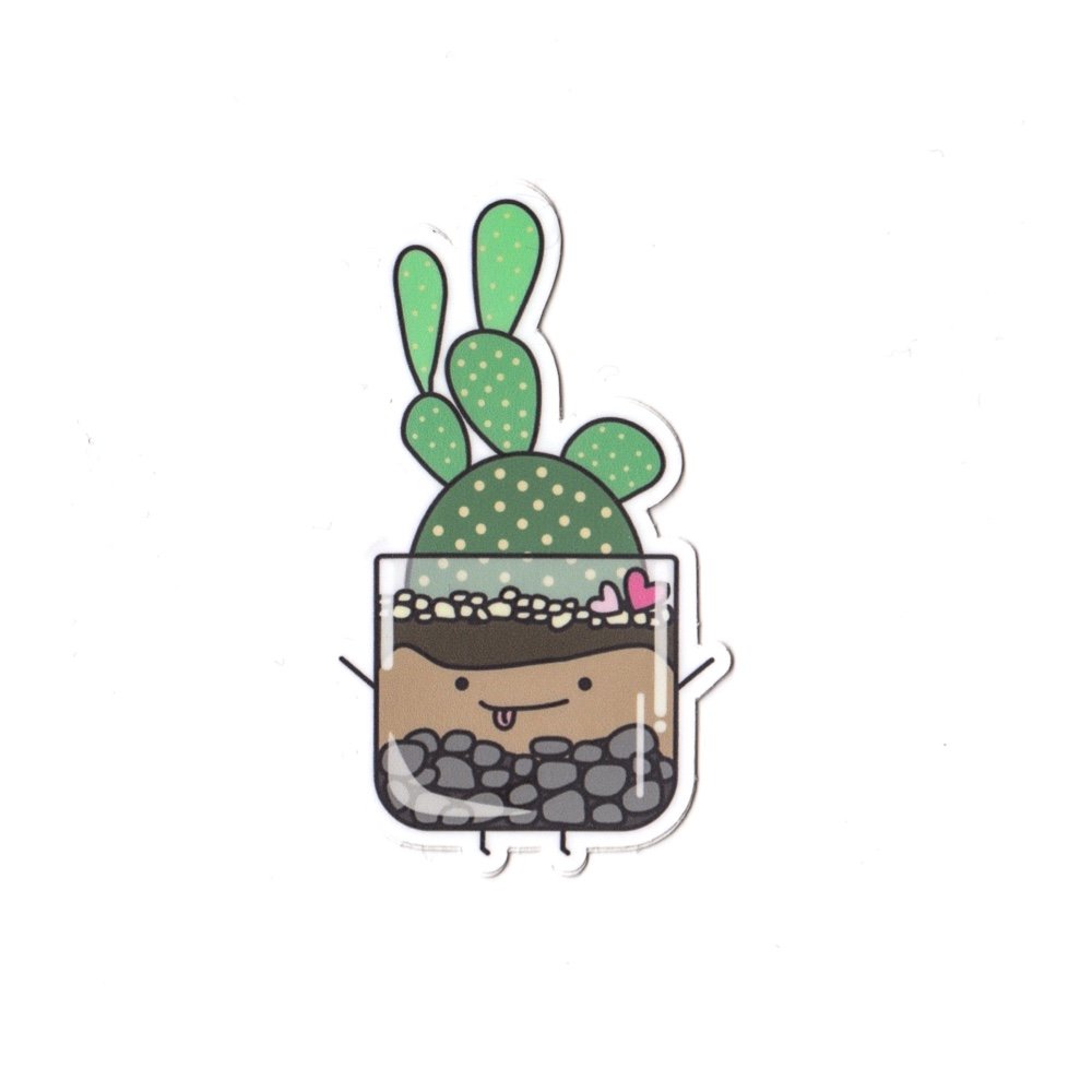 Terrarium Cacti | Vinyl Die Cut Sticker