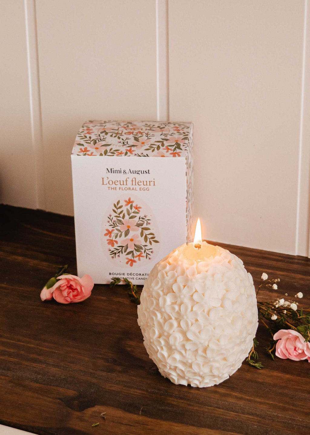 The Floral Egg | Decorative Candle