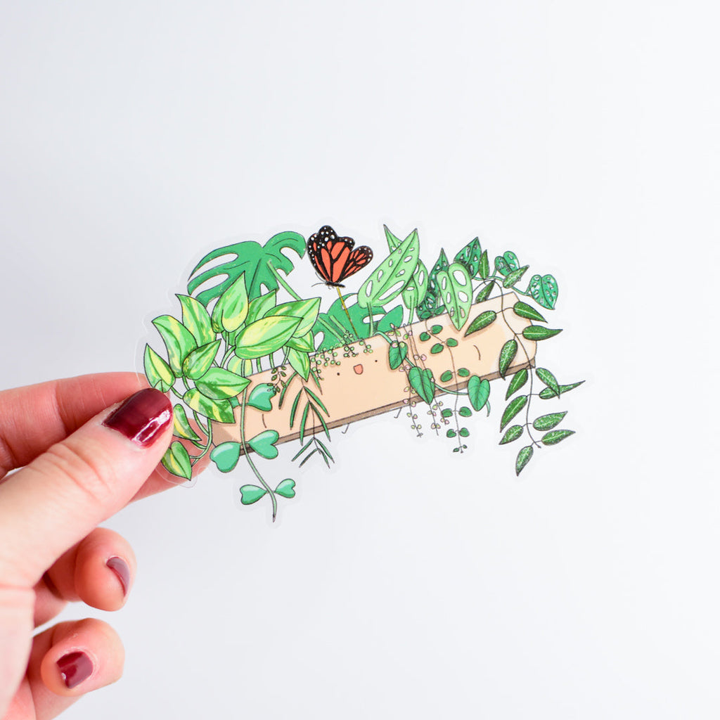 Trailing Planter | Clear Vinyl Sticker
