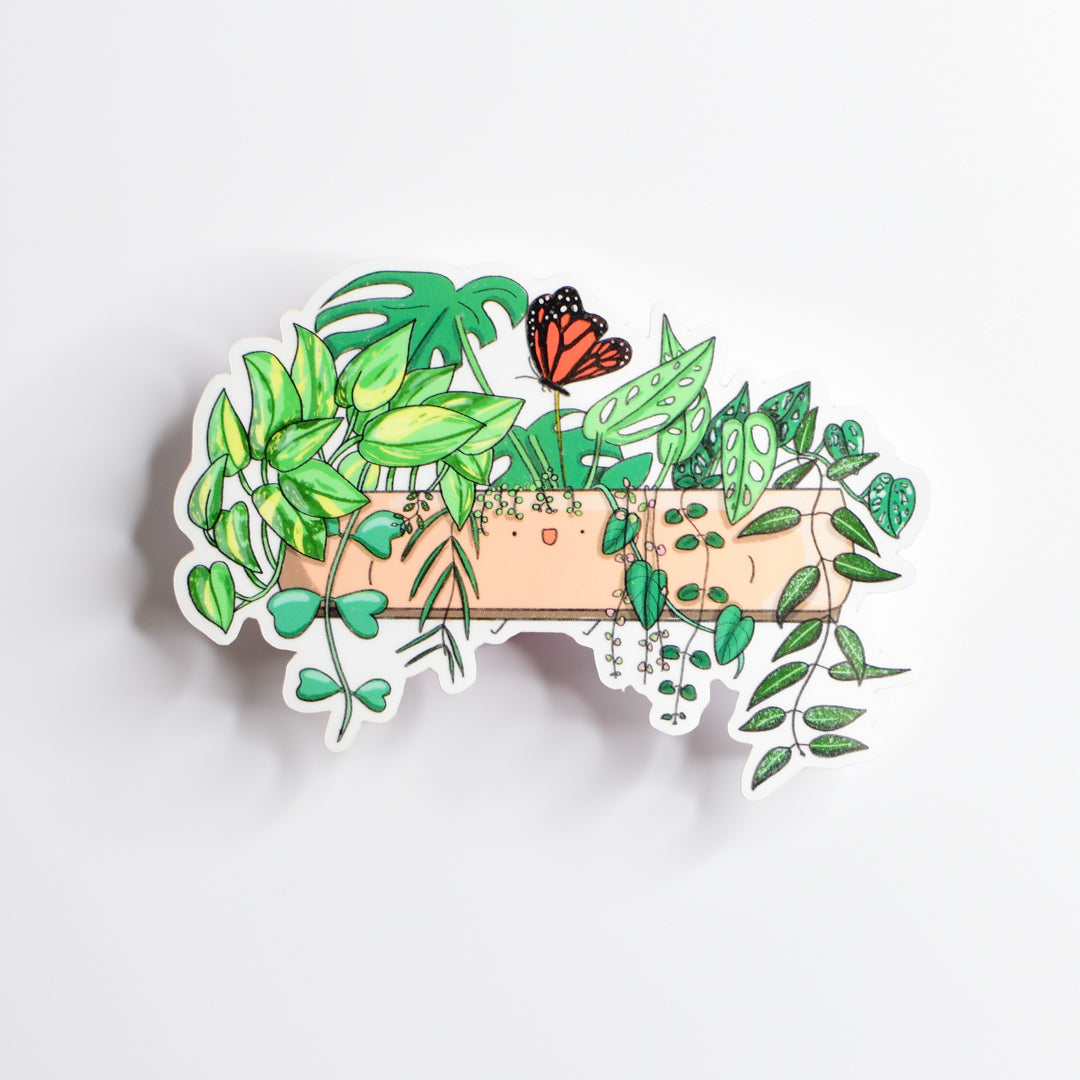 Trailing Planter | Clear Vinyl Sticker