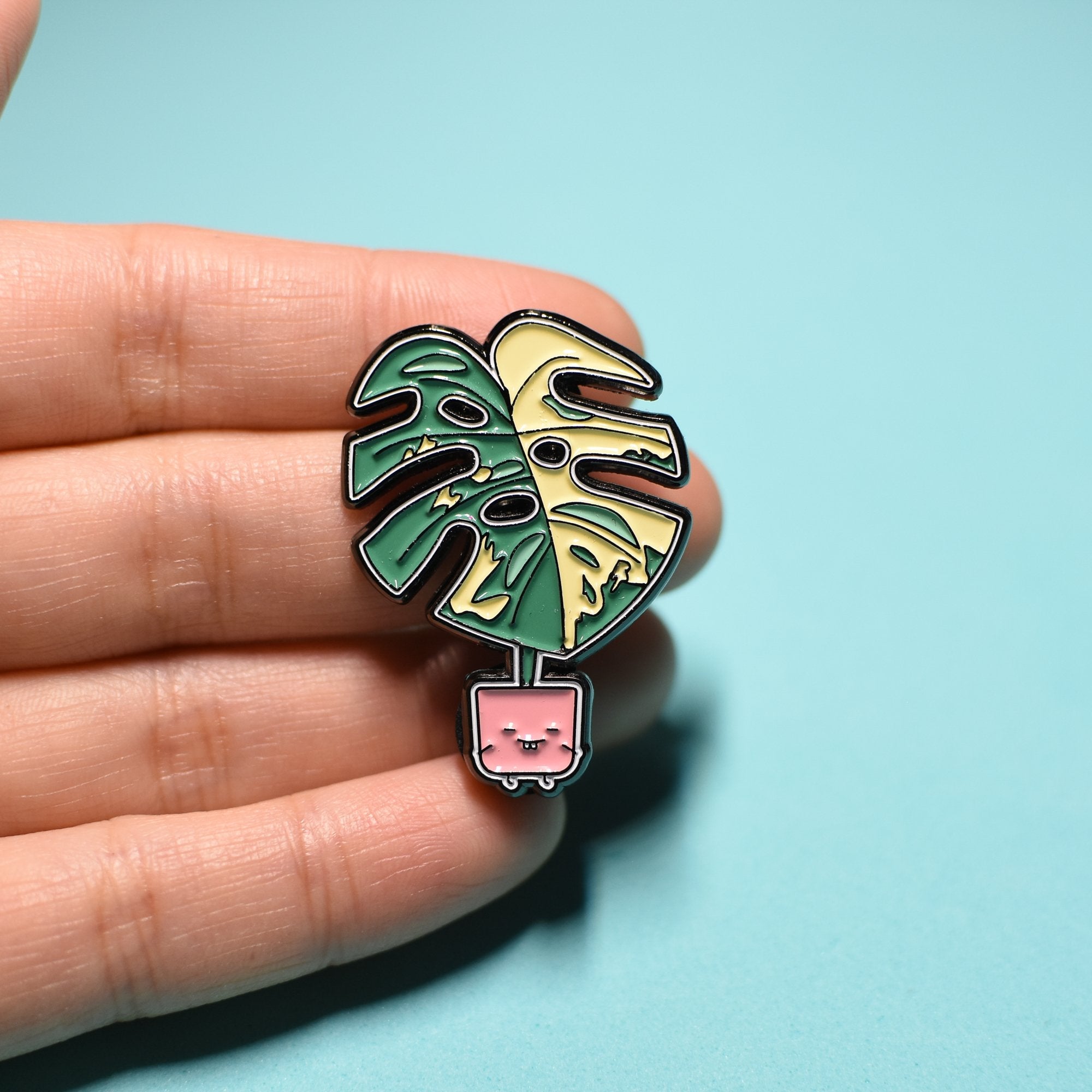 Variegated Monstera | Soft Enamel Pin