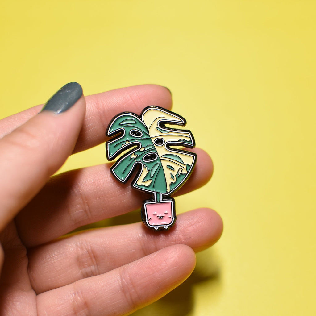 Variegated Monstera | Soft Enamel Pin