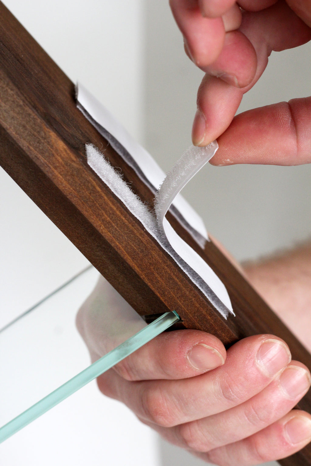 Renter-Friendly Window Shelf | Woodland Brown + Tempered Glass