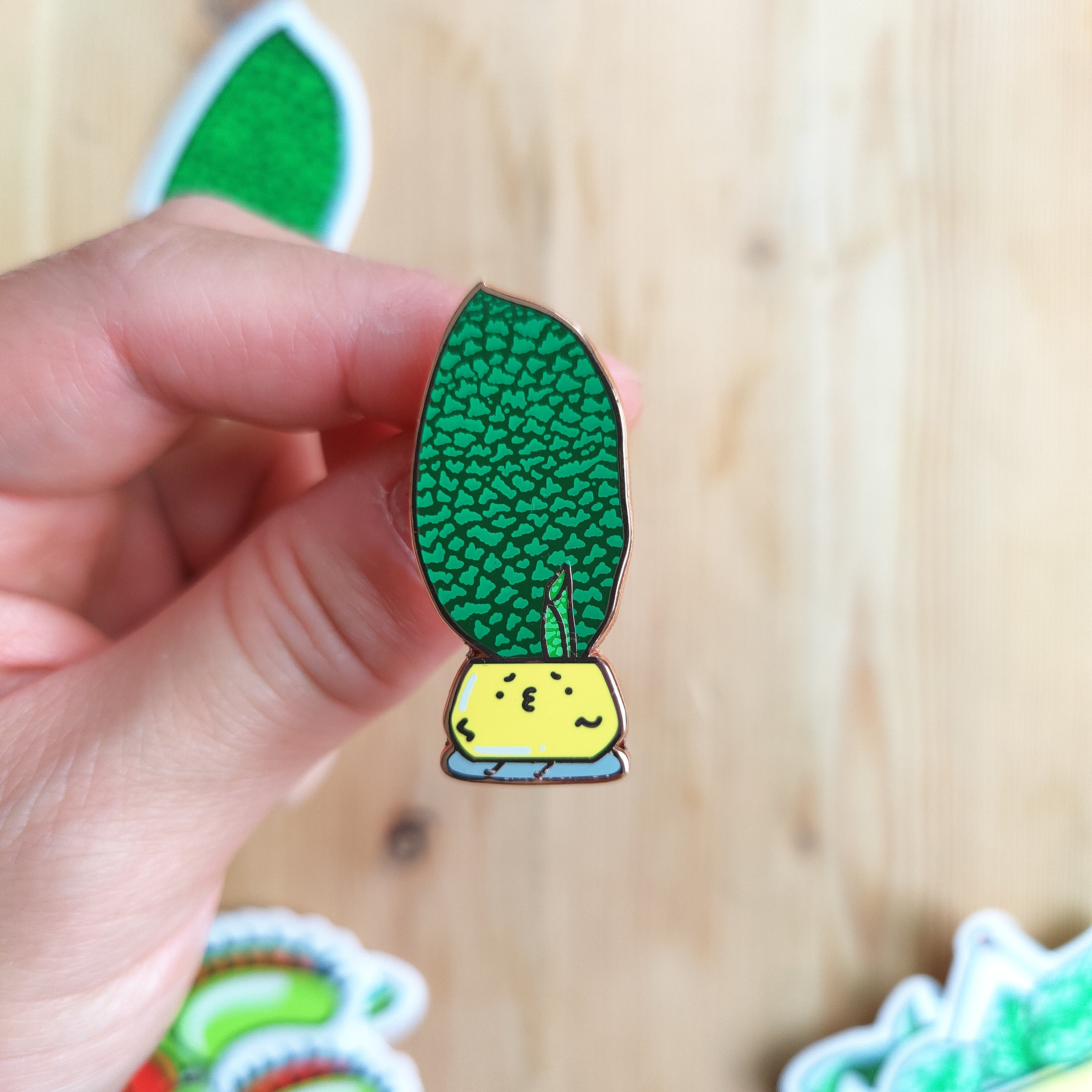 Whale Fin (Dracaena Masoniana) | Enamel Pin