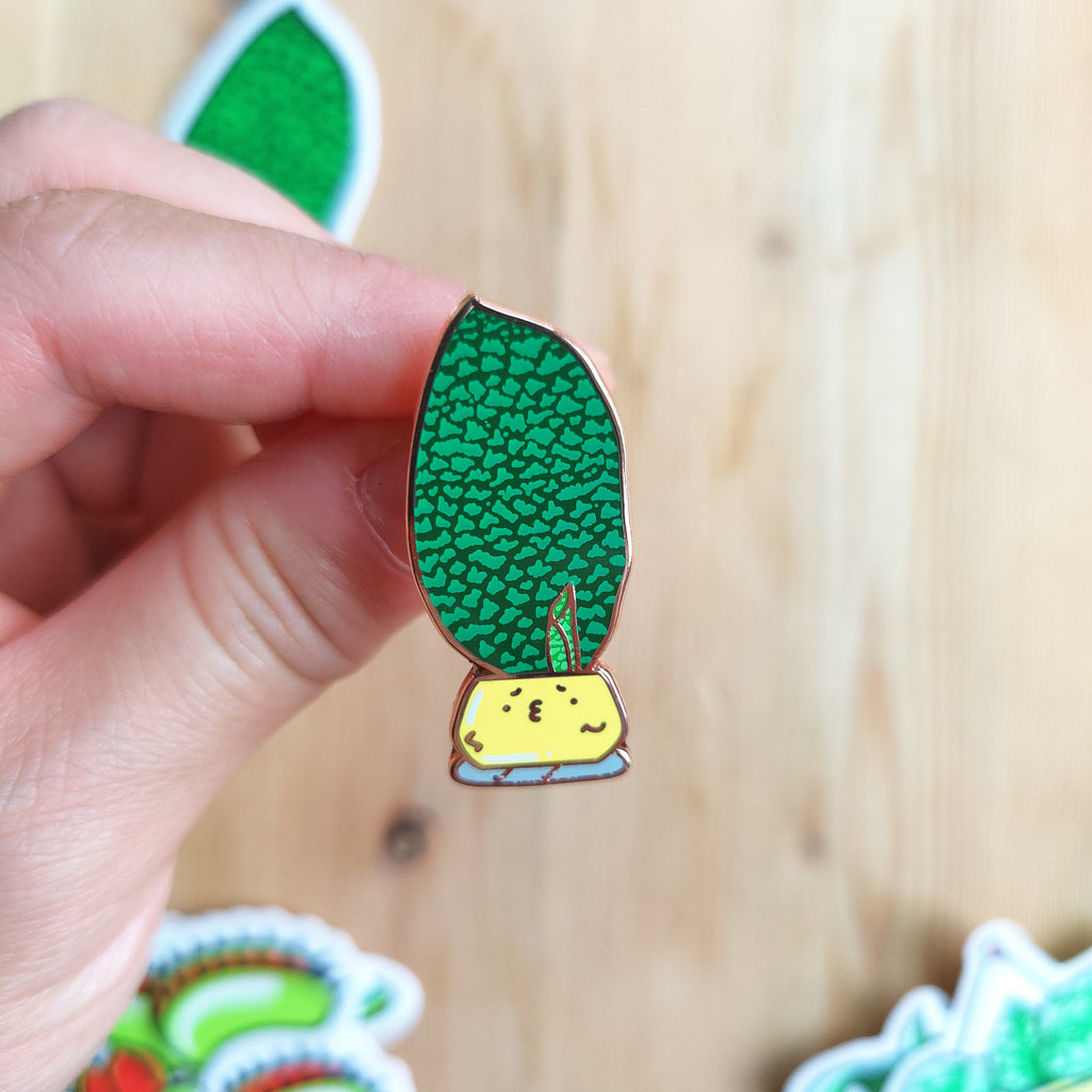 Whale Fin (Dracaena Masoniana) | Enamel Pin