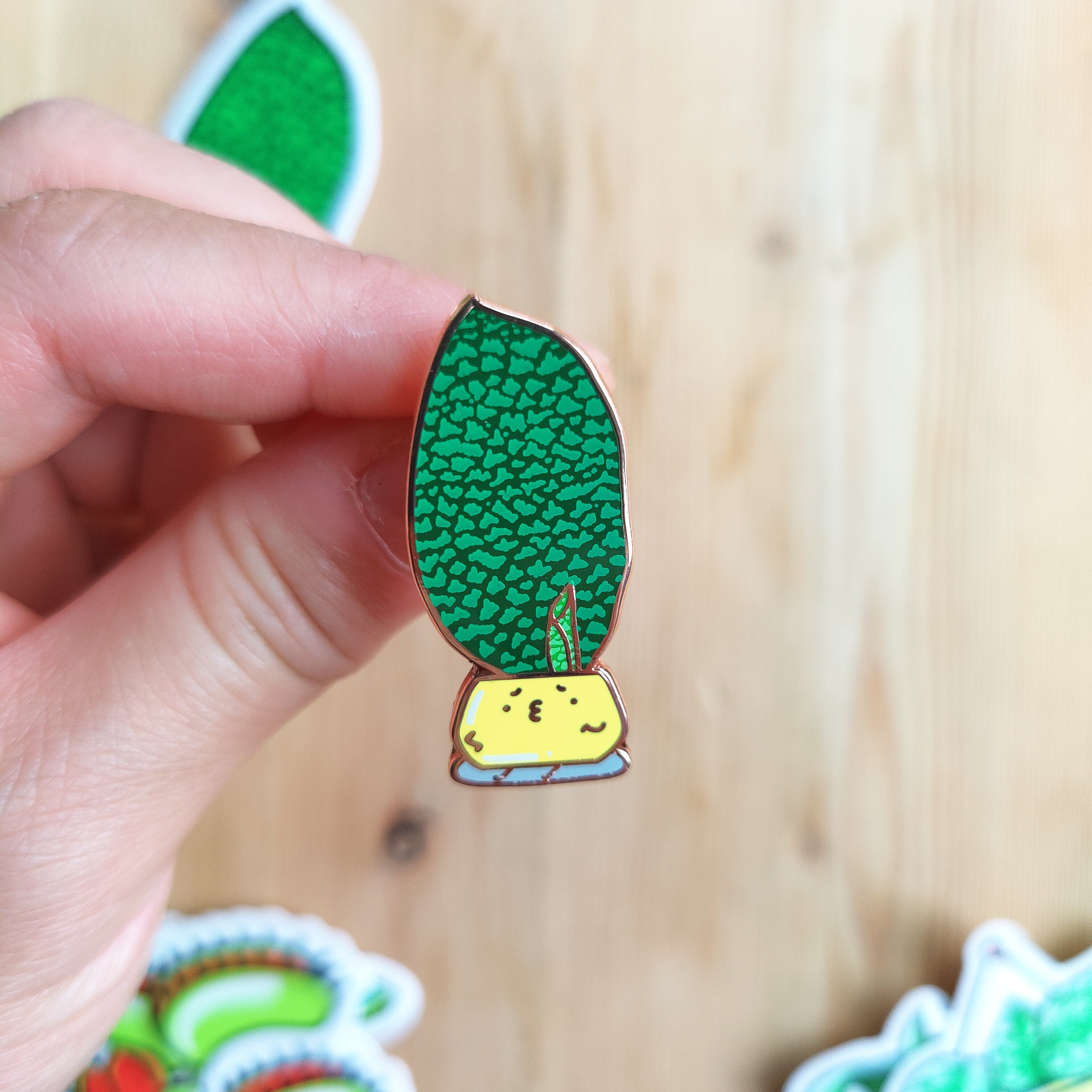 Whale Fin (Dracaena Masoniana) | Enamel Pin