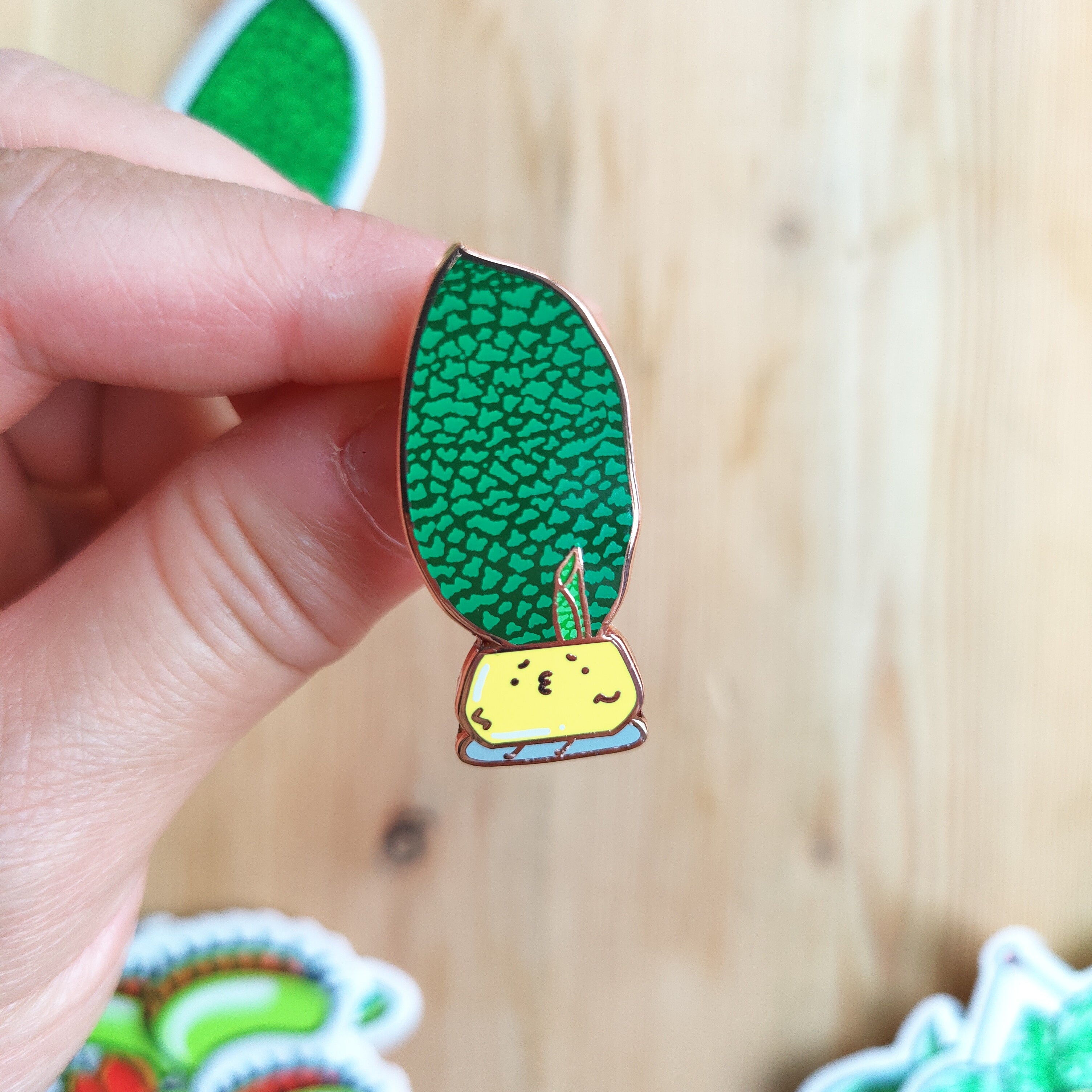 Whale Fin (Dracaena Masoniana) | Enamel Pin