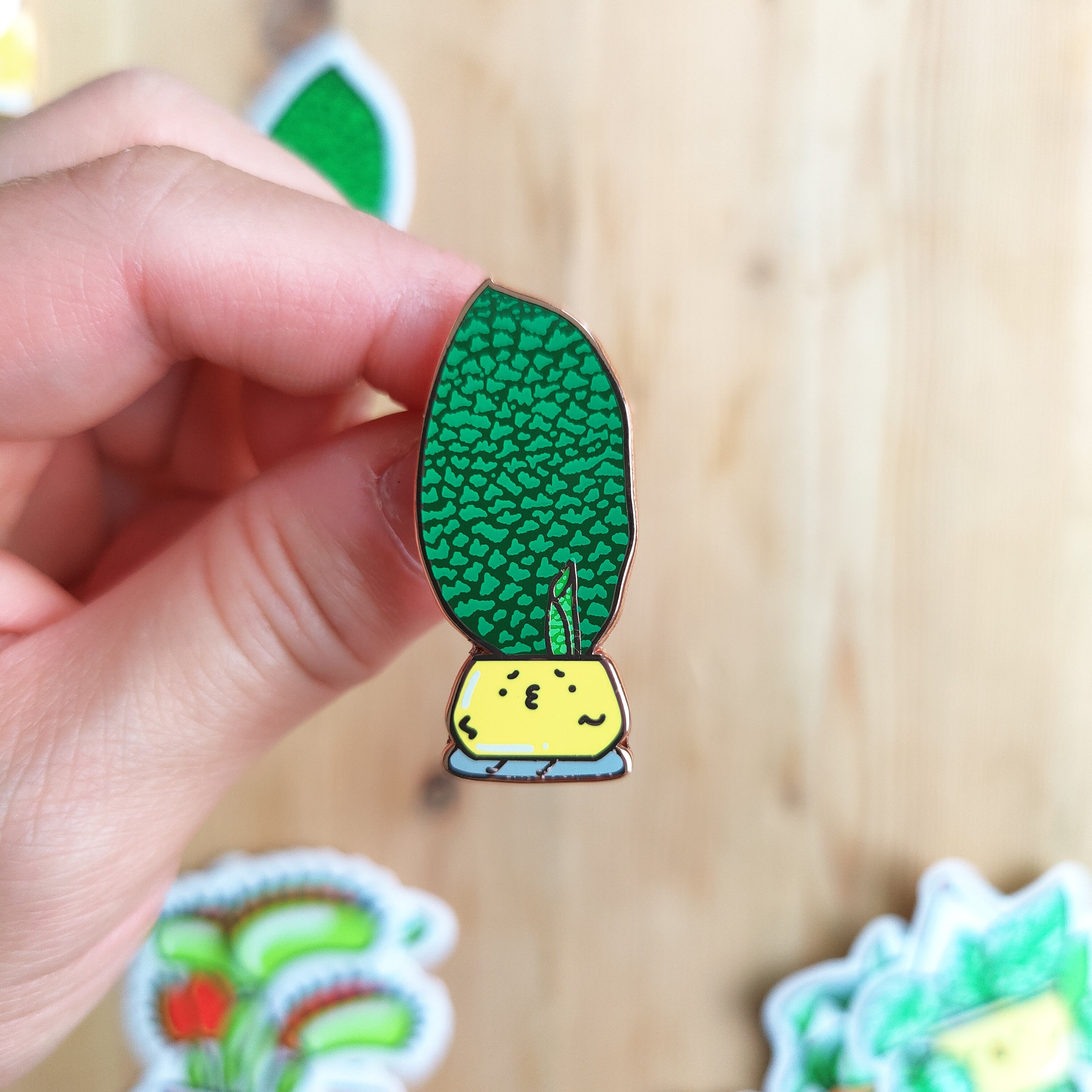 Whale Fin (Dracaena Masoniana) | Enamel Pin