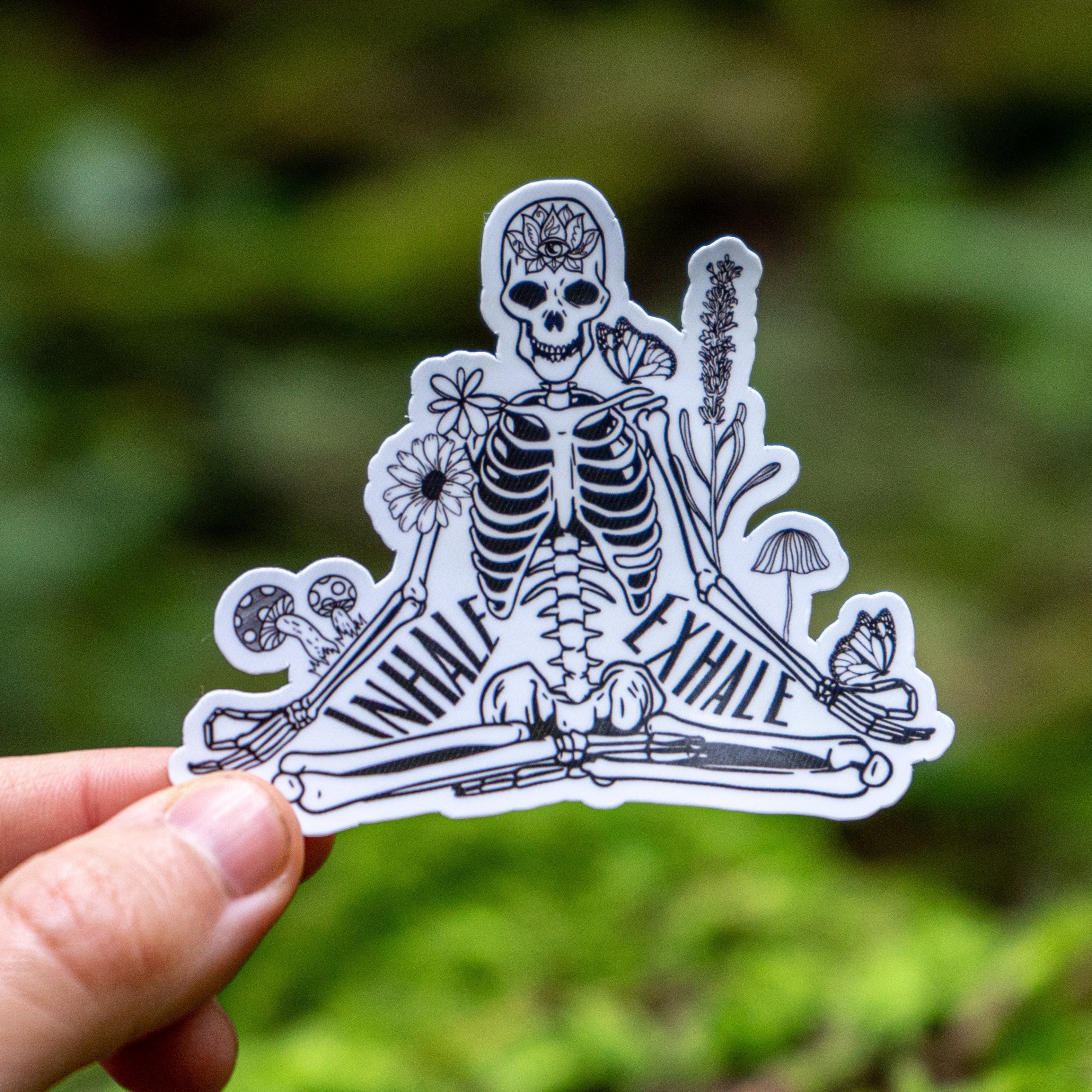Meditating Skeleton | Sticker