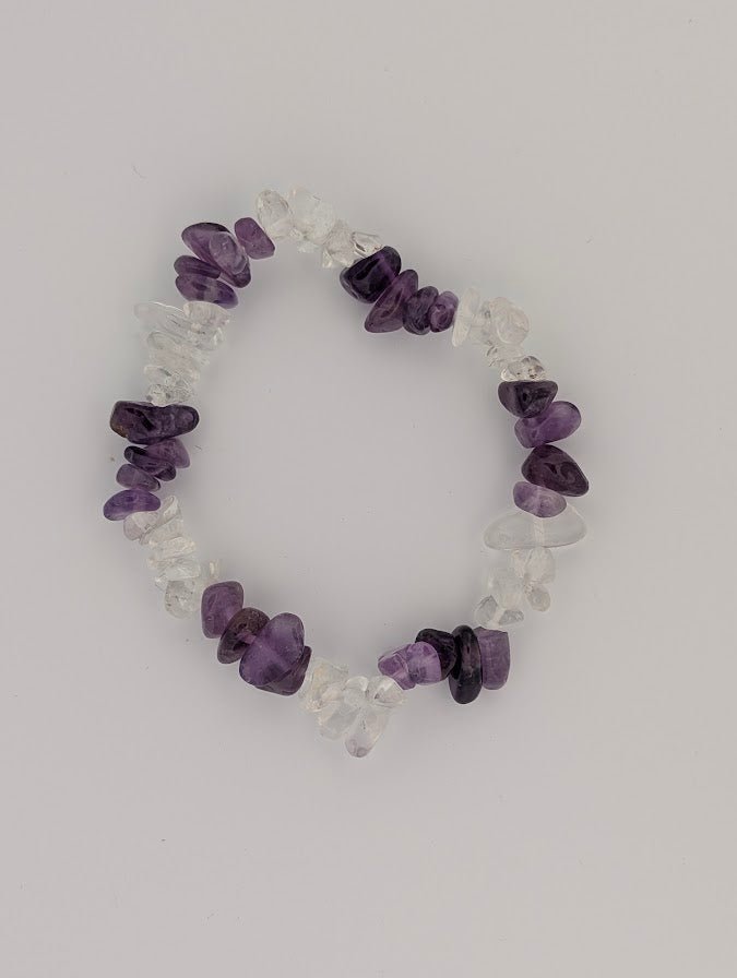 Amethyst + Clear Quartz | Bracelet
