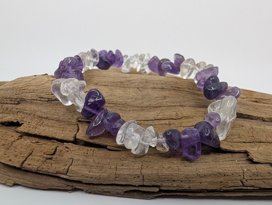 Amethyst + Clear Quartz | Bracelet
