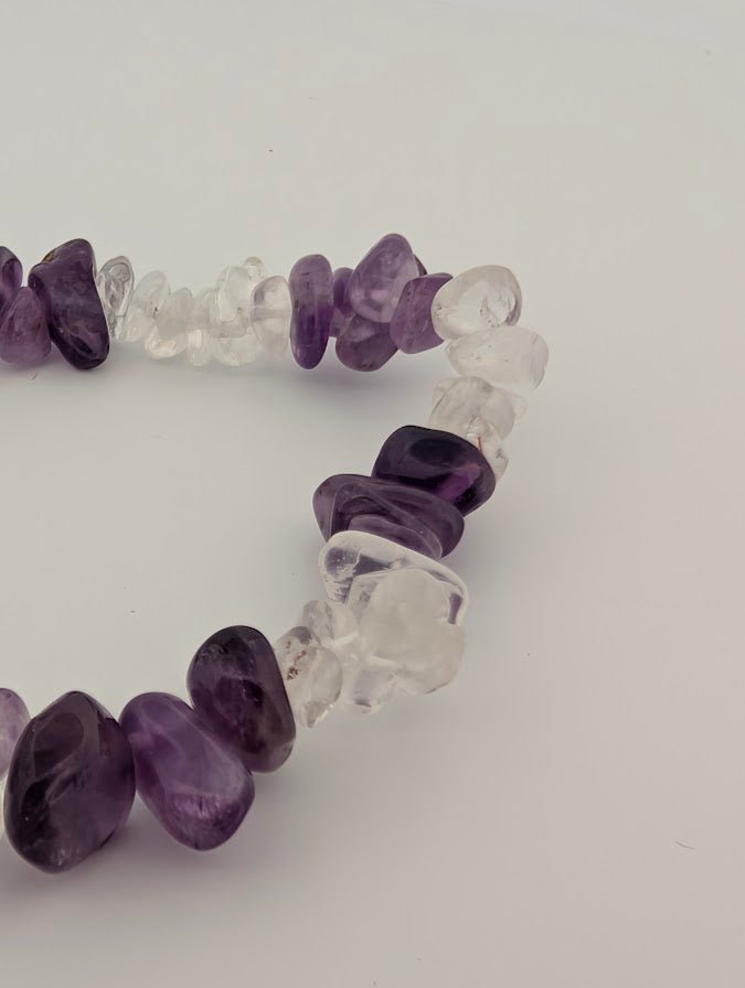 Amethyst + Clear Quartz | Bracelet