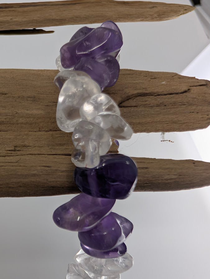 Amethyst + Clear Quartz | Bracelet