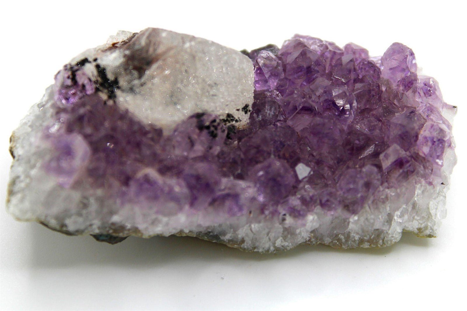Amethyst Crystal Cluster with Sugar Calcite | Brazil