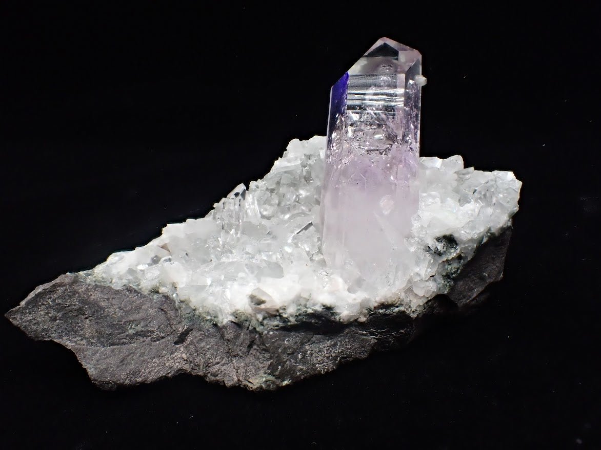 Amethyst on Quartz Matrix – Goboboseb Mountains, Namibia