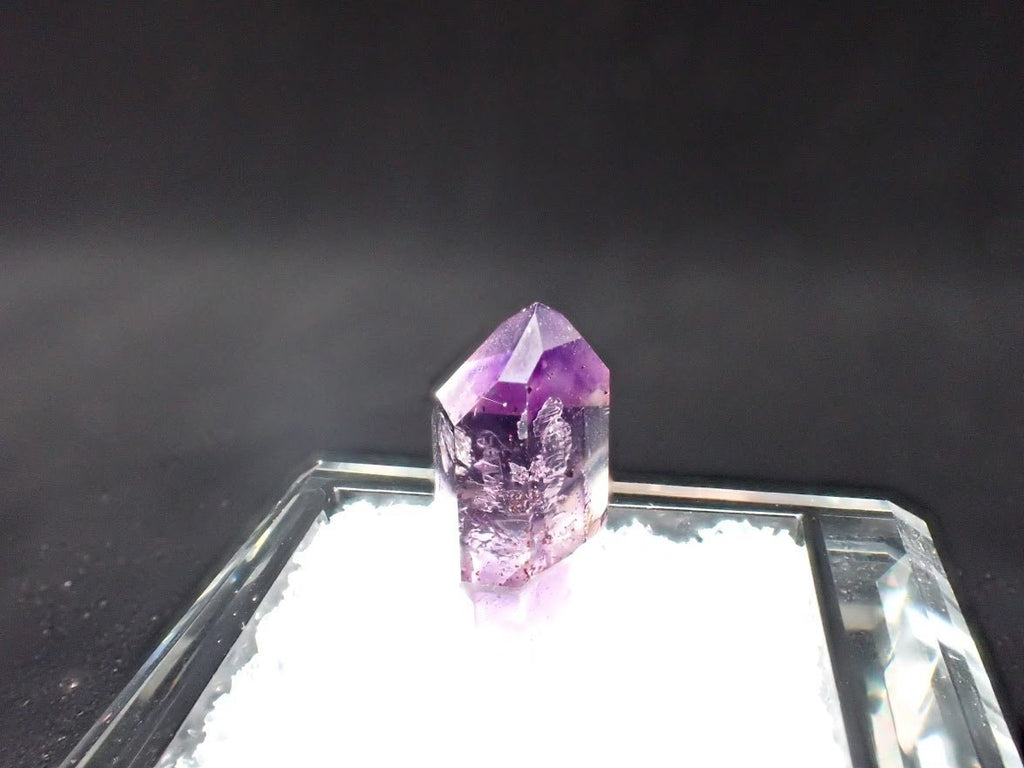 Amethyst Scepter – Goboboseb Mountains, Namibia – Deep Purple with Phantom Inclusions – 21mm Collector Specimen