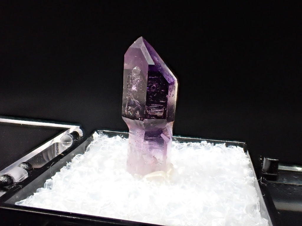 Amethyst Scepter – Goboboseb Mountains, Namibia – Deep Purple with Phantom Inclusions – 21mm Collector Specimen
