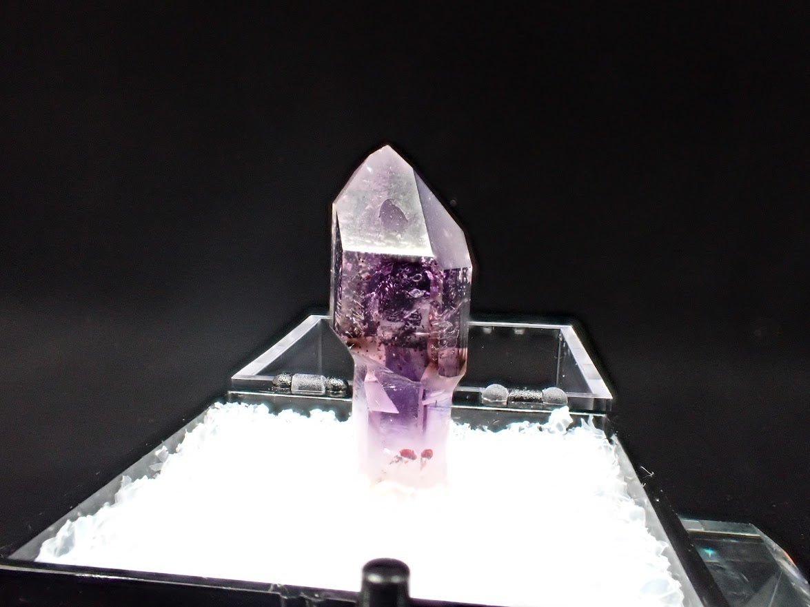 Amethyst Scepter – Goboboseb Mountains, Namibia – Deep Purple with Phantom Inclusions – 21mm Collector Specimen