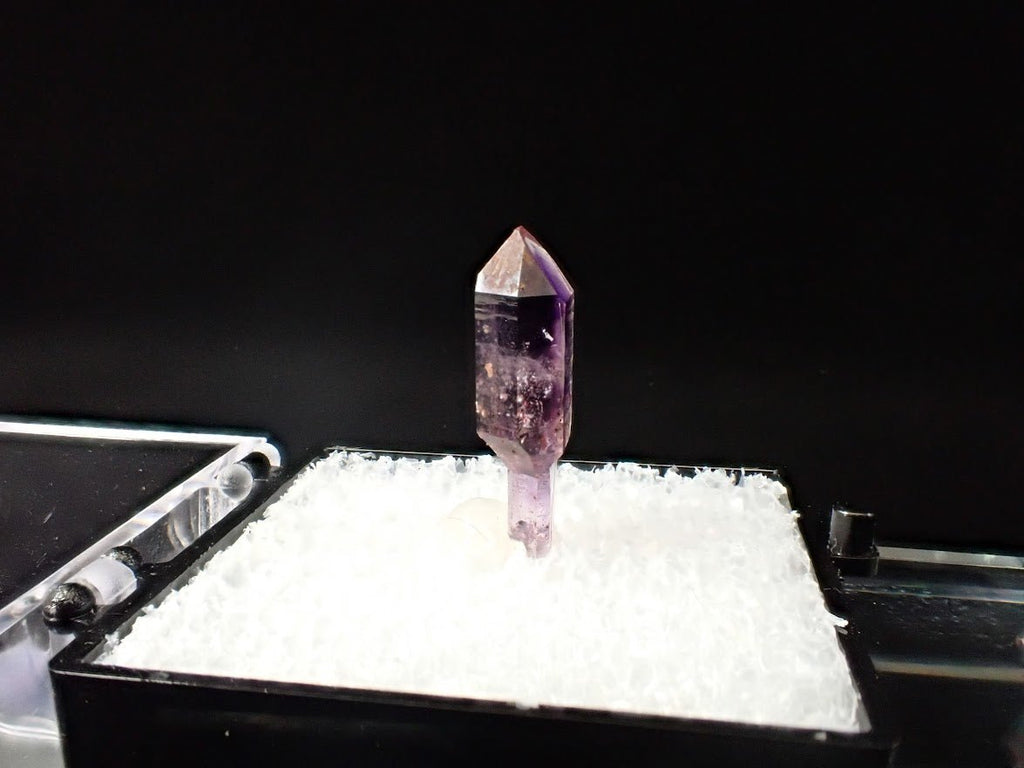 Amethyst Scepter – Goboboseb Mountains, Namibia – Deep Purple Zoning – Micro Collector Specimen (16mm)