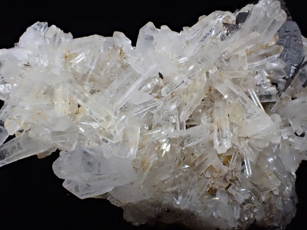 Black Pyrite + Quartz Cluster | Fengjiashan Mine, China