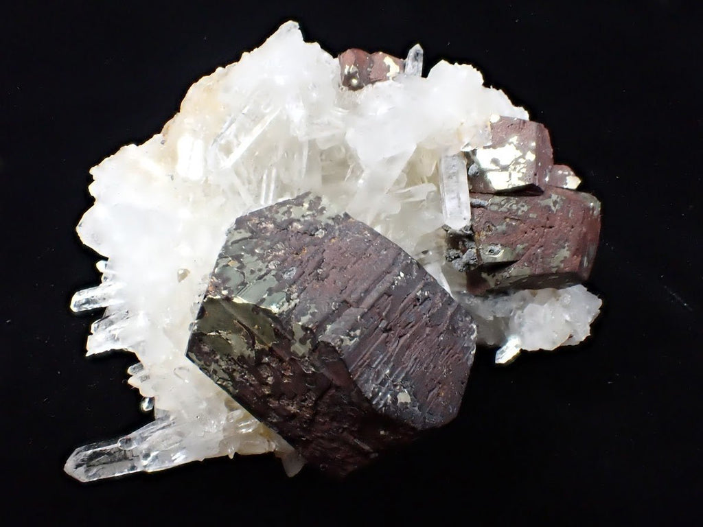 Black Pyrite & Quartz – Fengjiashan Mine (2.5", 101g)