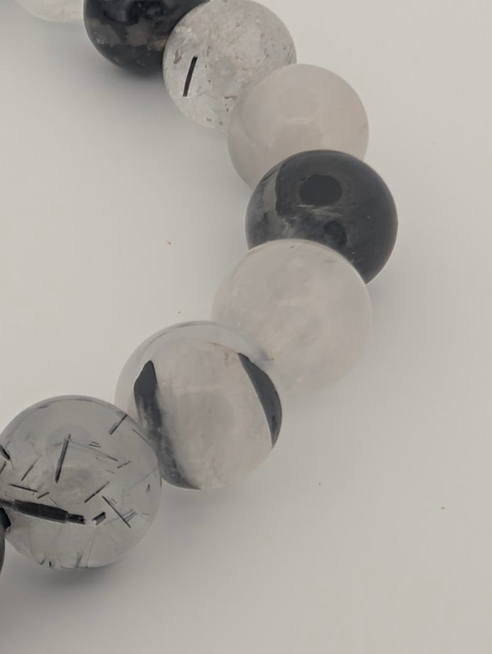 Black Rutile / Tourmalinated Quartz | Bracelet