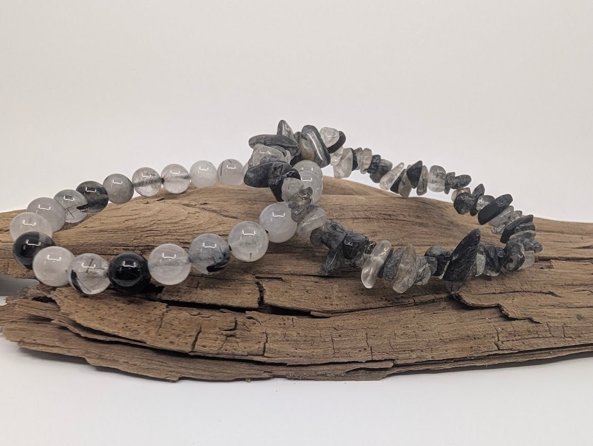 Black Rutile / Tourmalinated Quartz | Bracelet