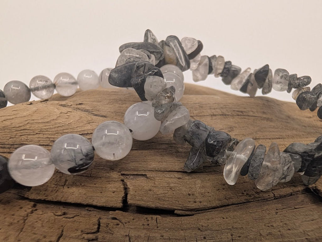 Black Rutile / Tourmalinated Quartz | Bracelet