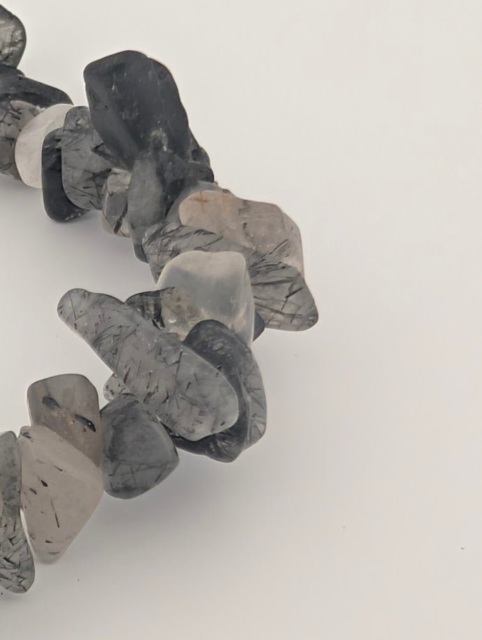 Black Rutile / Tourmalinated Quartz | Bracelet
