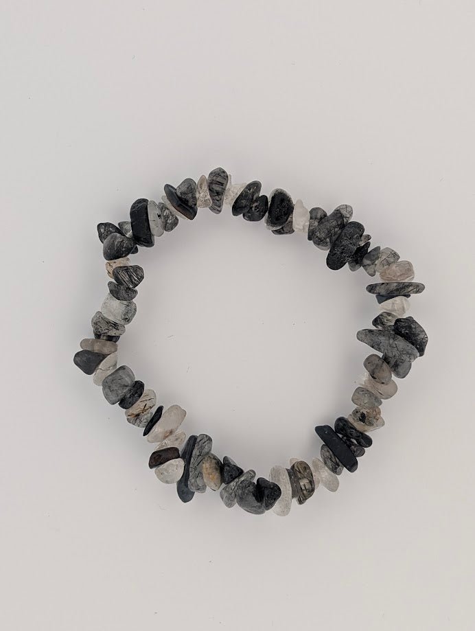 Black Rutile / Tourmalinated Quartz | Bracelet