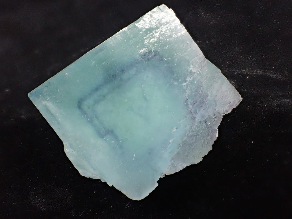 Blue Jelly Fluorite with Deep Square Phantom – Yaogangxian Mine (YGX), China