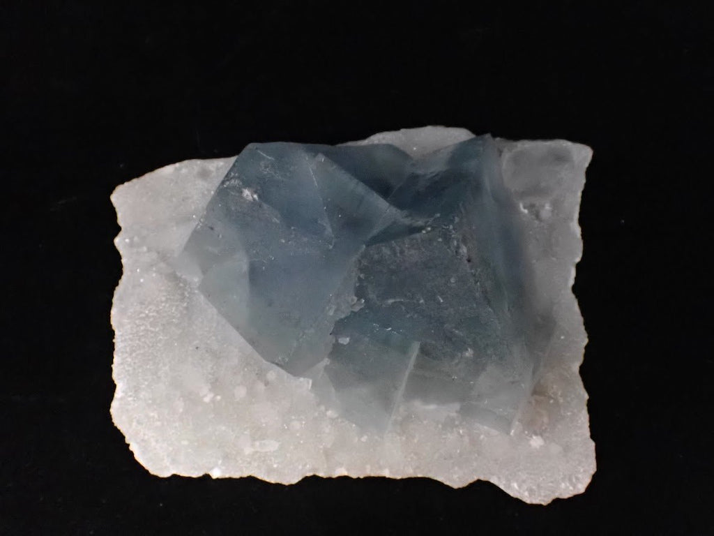 Blue Jelly Fluorite with Phantom on Quartz Matrix – Yaogangxian Mine (YGX), China