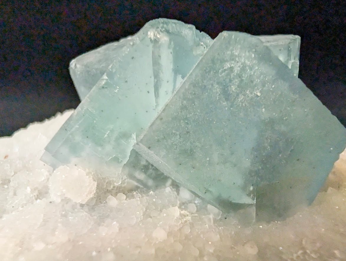 Blue Phantom Fluorite on Quartz | Yaogangxian Mine (YGX), China