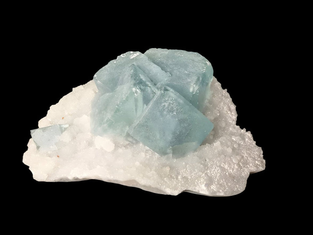 Blue Phantom Fluorite on Quartz | Yaogangxian Mine (YGX), China
