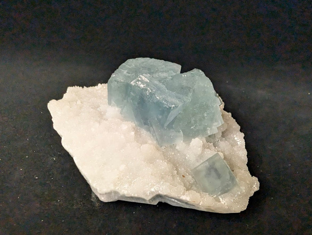 Blue Phantom Fluorite on Quartz | Yaogangxian Mine (YGX), China