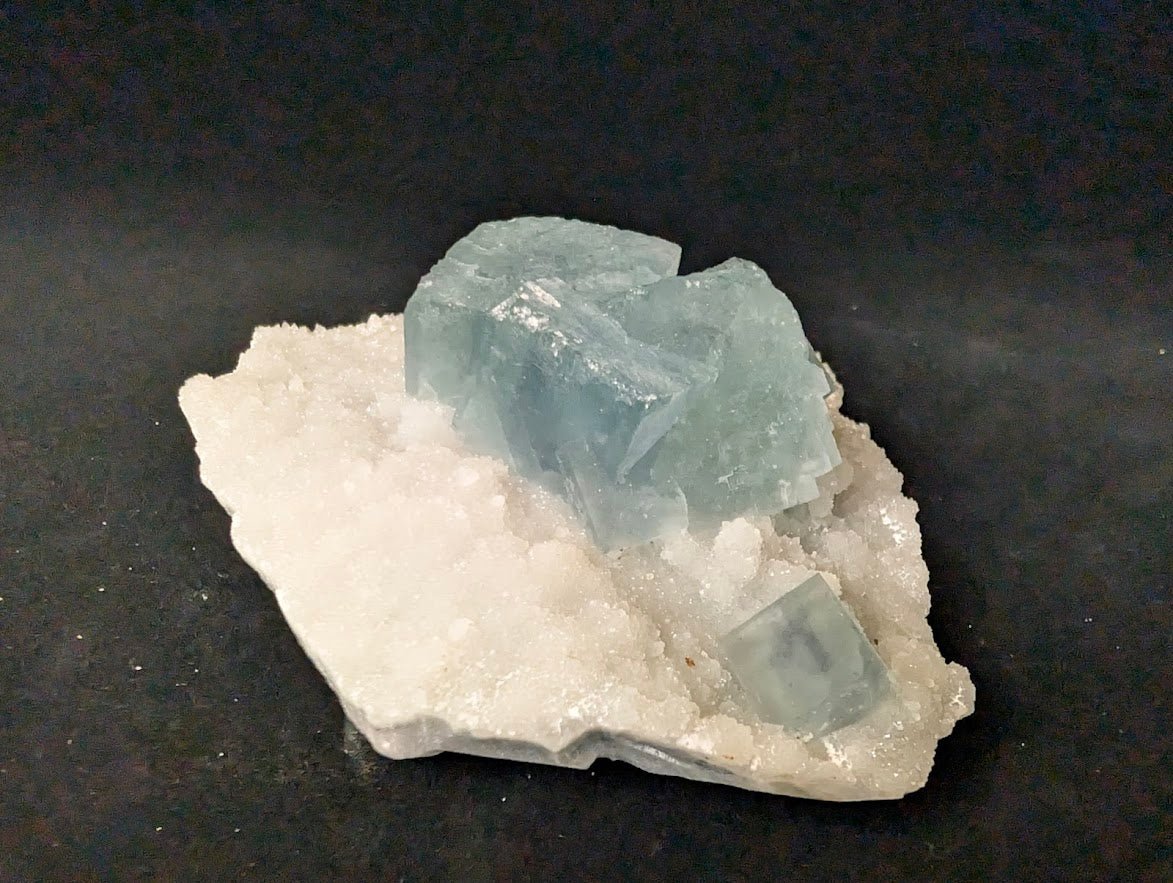 Blue Phantom Fluorite on Quartz | Yaogangxian Mine (YGX), China