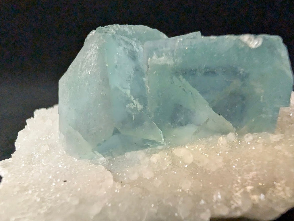 Blue Phantom Fluorite on Quartz | Yaogangxian Mine (YGX), China
