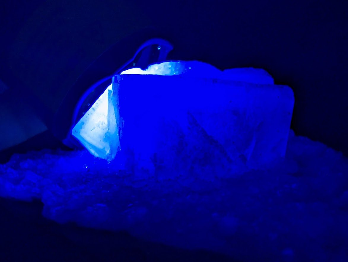 Blue Phantom Fluorite on Quartz | Yaogangxian Mine (YGX), China