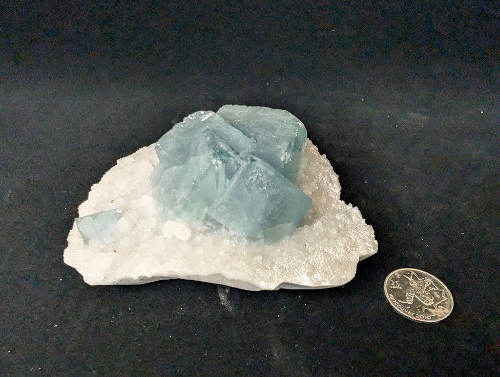 Blue Phantom Fluorite on Quartz | Yaogangxian Mine (YGX), China